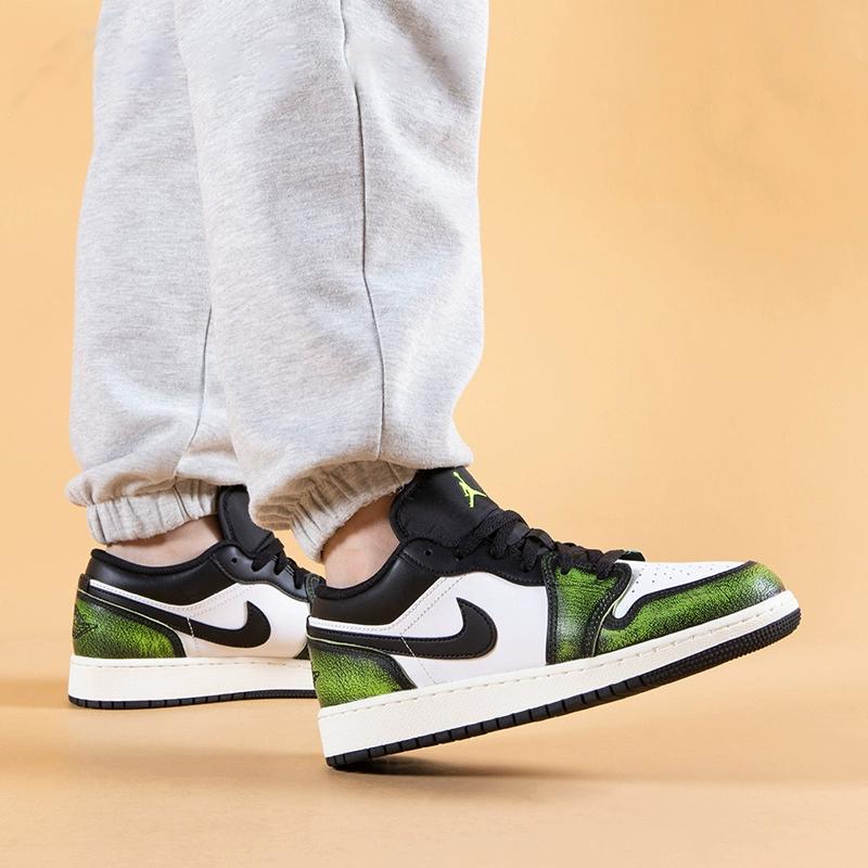 Jordan 1 Low Wear Away Electric Green GS DO8244-003