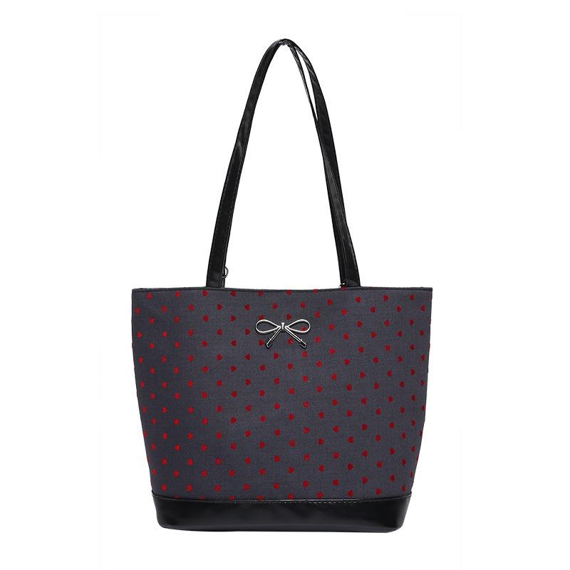 Fashion casual single shoulder armpit large capacity college style tote bag new commuter handbag