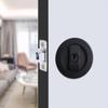 Pocket Door Lock Privacy Round Pocket Door Hardware Sliding Pocket Door Lock for Bed/Bath/Barn Pocket Door Latches Project, Silver