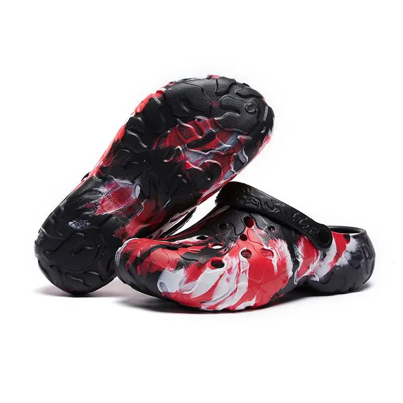 Camouflage Sandals Man Travel Shoes Beach Anti-slip Sabot Soft Pvc Trend 2025 Clappers Elegant Y2k Fun Slippers for Men