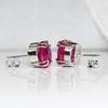 Burmese CERTIFIED Natural Pink Round Ruby 42.30 Ct Earring Pair Free Delivery MY.ER-02-NS