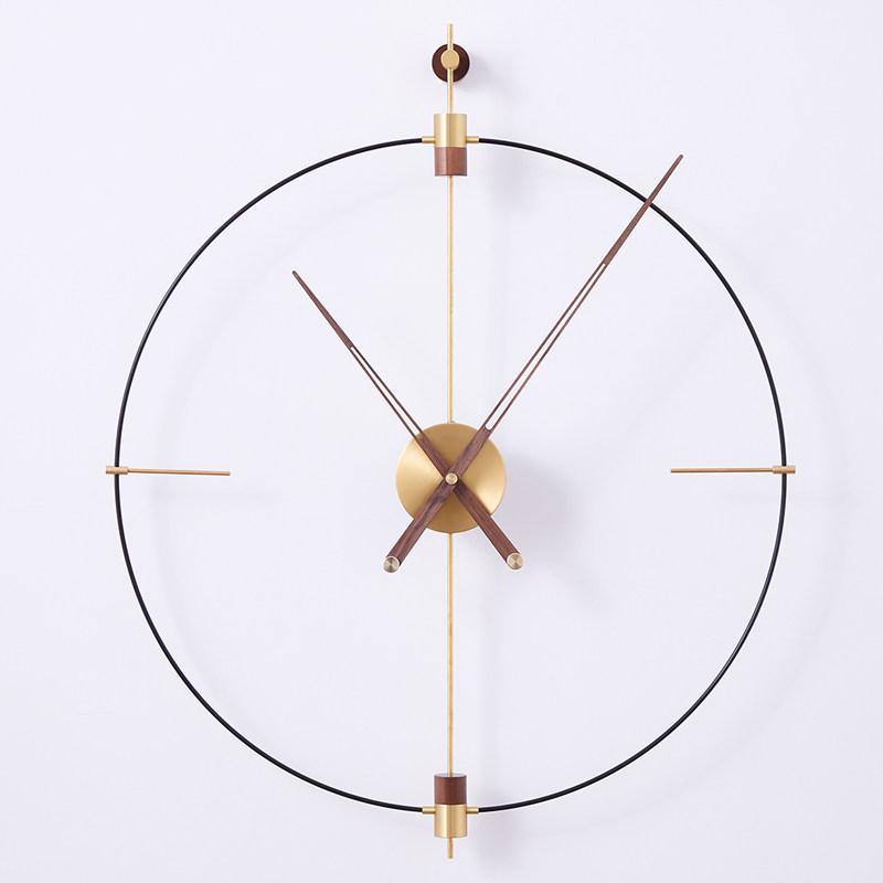 Round Simple Clock Wall Living Room Art Mural Interior Aesthetic Modern Wall Watch Minimalist Fashion Horloge Home Decoration