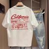 2026 Hot Sale Vintage California Burrito Men Women T-shirt Retro West Coast Graphic Oversized Cotton Short Sleeve Tops Loose Tee