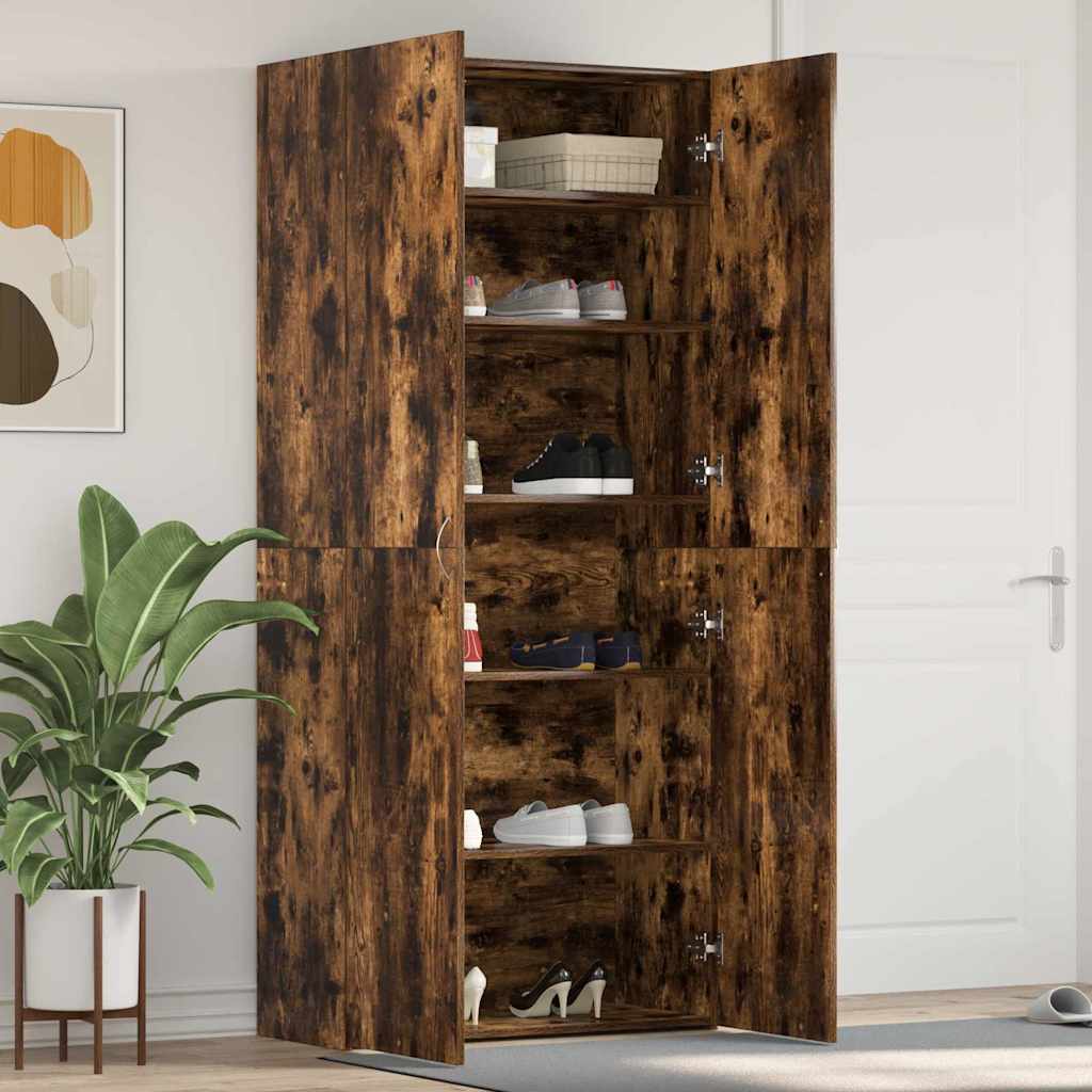 Shoe Cabinet Multicolored 80 x 35.5 x 180 cm Particleboard