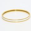 Used HERMES Bracelet Uni Enamel/metal 11.7g White Gold Bangle