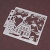 5pcs/set House DIY Layering Stencils Painting Scrapbook Coloring Embossing Album Decorative Template Art Scrapbook