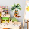 Painted Coconut Tree Books Bedroom Study Home Background Beautification Decorative Wall Stickers