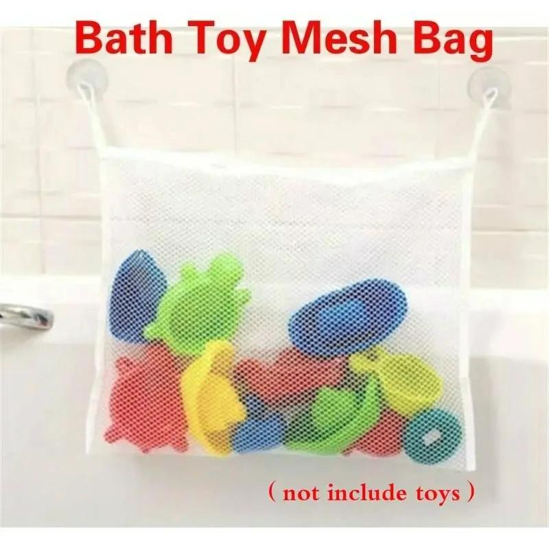 1pcs White Kids Bathroom Storage Bag Children Shower Bath Paddle Toy Bath Organizer Bag Bathroom Hang Bags Convenience Items