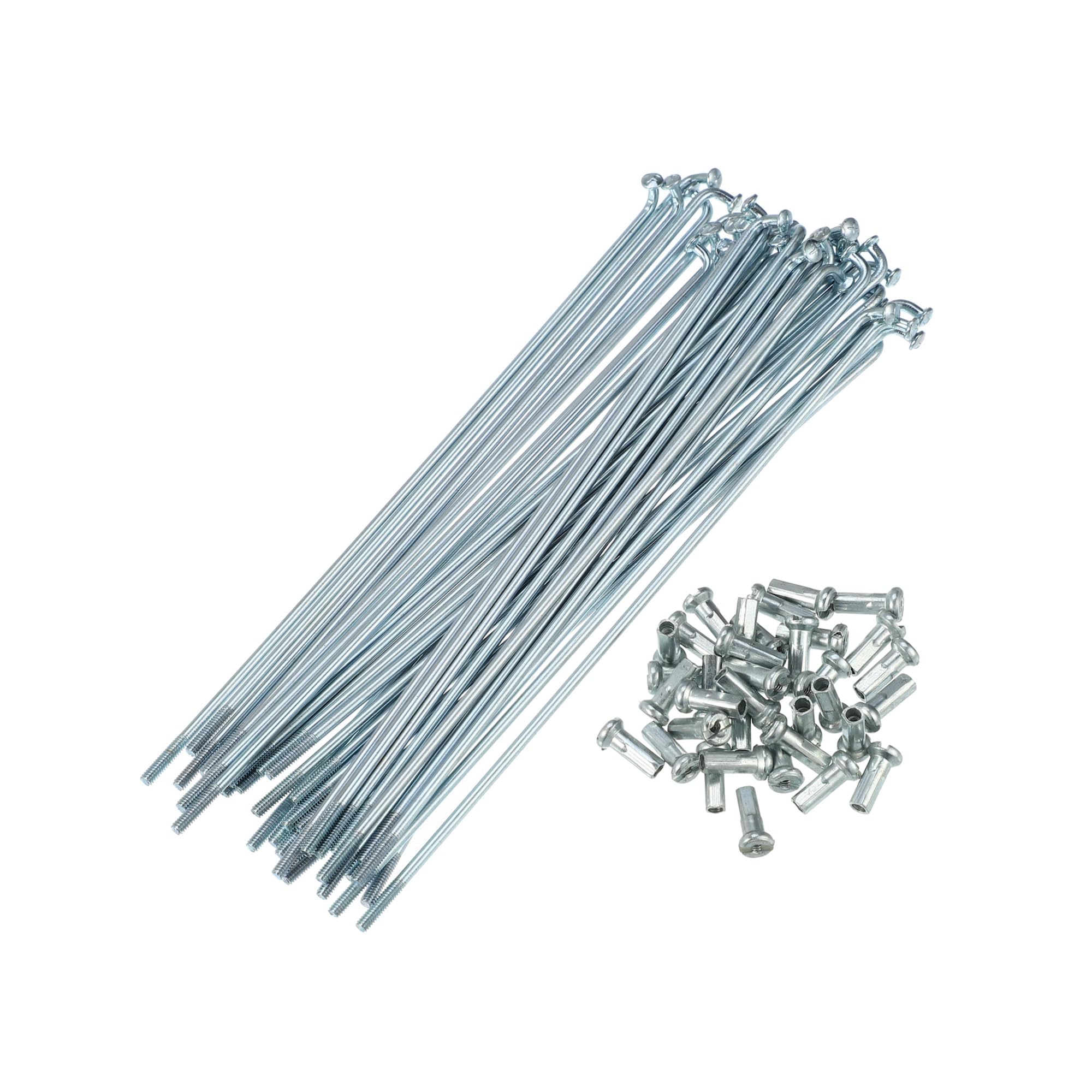 BULLSPANN Bicycle Spokes J Bend Steel Spokes 14G with Nipples 133MM