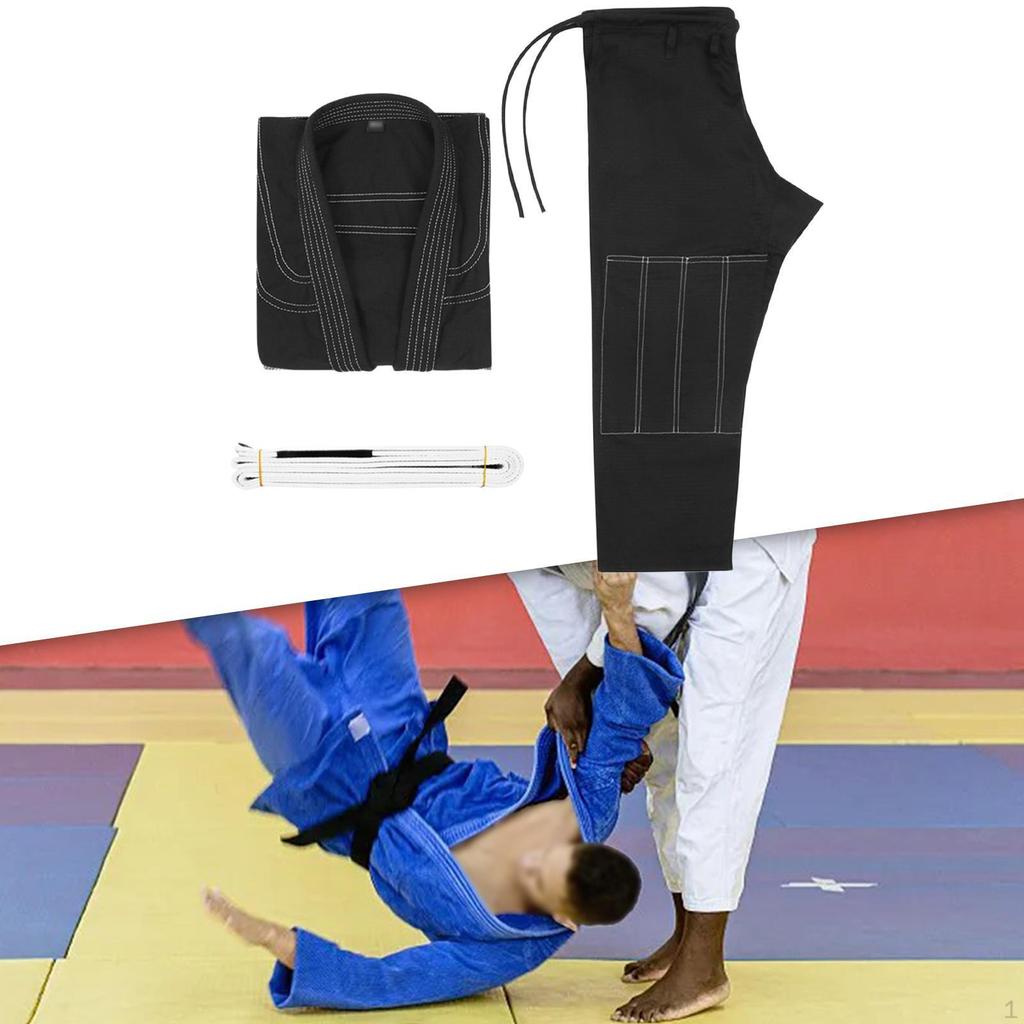 Brazilian Jiu Jitsu Gi Suit Breathable Polyester Cotton Sports Tournament Kimono