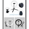 Y5GD 10in LED Ring Lamp with Tripod Stand and Cellphone Holder Selfie Fill Light