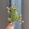 Green Frog Brooch  Animal Brooch Suit Collar Brooch Jewelry Gift