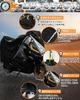 Motorcycle Cover, 3M Windproof Belt Included, Thick, Waterproof, Bicycle Cover, Strong Windproof, Large, UV
