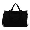 Solid Color Corduroy Bag Women's Large Capacity Shoulder Crossbody Bag Commuter Tote Bag