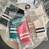 Women Socks Japanese Fashion Autumn New Novelty Candy Color Cotton Sports Crew Socks For Girls Preppy Style Striped Socks Casual