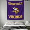 Minnesota Vikings Wandteppich Ästhetischer Wandbehang Bedruckter Stoffdecke Dekorative Wandteppiche für Schlafzimmer Wohnzimmer Heimdekoration