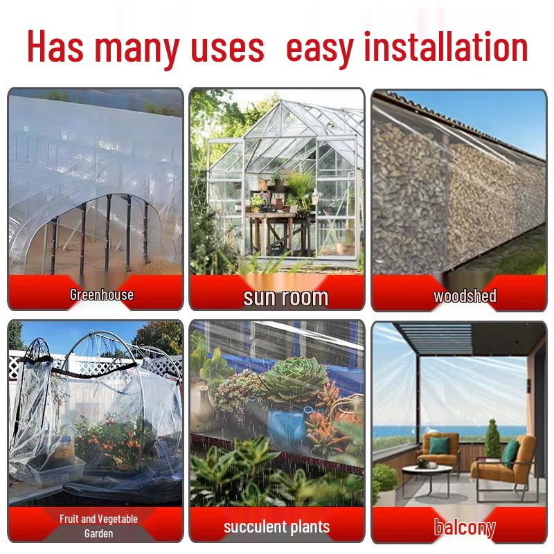 ZISIZ Transparent Balcony Tarp