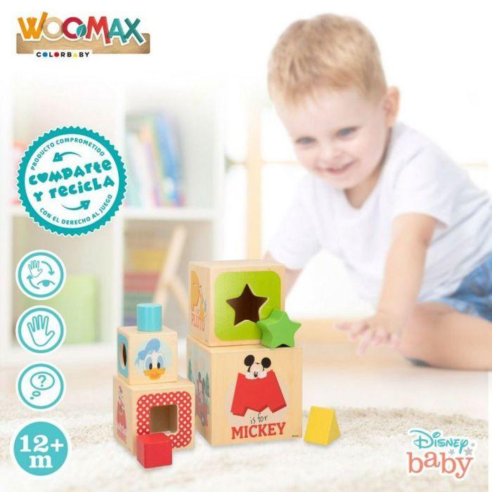 Disney Stackable Blocks 12.2 X 12.2 X 12.2 Cm 8 Pieces 4 Units
