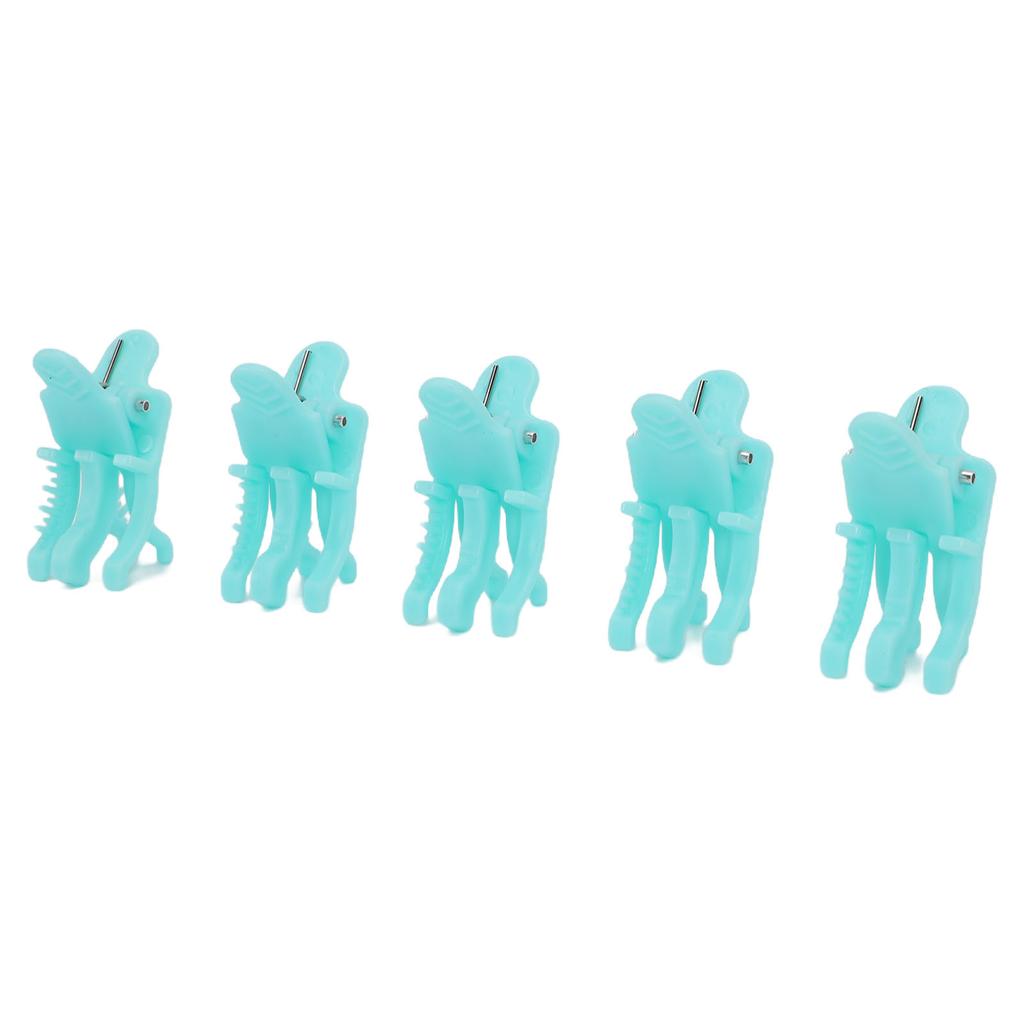 25 Pcs Hair Perm Clips for Men Small Volumizing Curl Styling Clamps with Non Slip Handle Blue