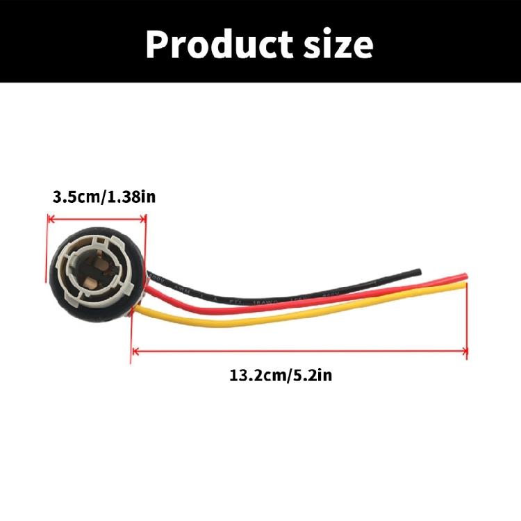 LED Bulb Socket Holder Pre Wired Harness Sockets Tail Light Base Plugs Connector Quick Installation for Automotive Use