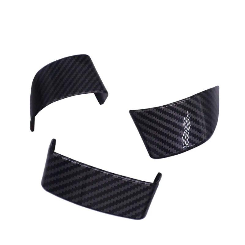 3ks Carbon Fiber Texture Texture Interior Obložení krytu panelu volantu pro VW Golf 5 MK5 Passat B6 Jetta MK5 Tiguan