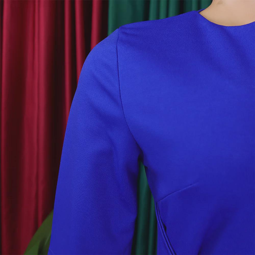 Automne 2024 Robe élégante à col en V et jupe crayon pour femmes