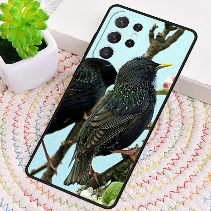 

Чехол для телефона из силикона с изображением скворца Садовые птицы для Samsung Galaxy note 10 pro S26 S25 S24 S23 S22 S21 Plus S25Ultra Чехол Galaxy S20 5G