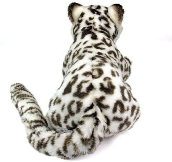 Calorata Snöleopard Plyschleksak (FörälderRiktigt Djur FamiljMjuk Beröring) Realistiska djurleksak docka present present födelsedag (Två gånger testad)  Julklapp