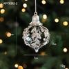 Silver Irregular Electroplated Christmas Tree Ornaments - Glossy Plastic Pendants In Stock