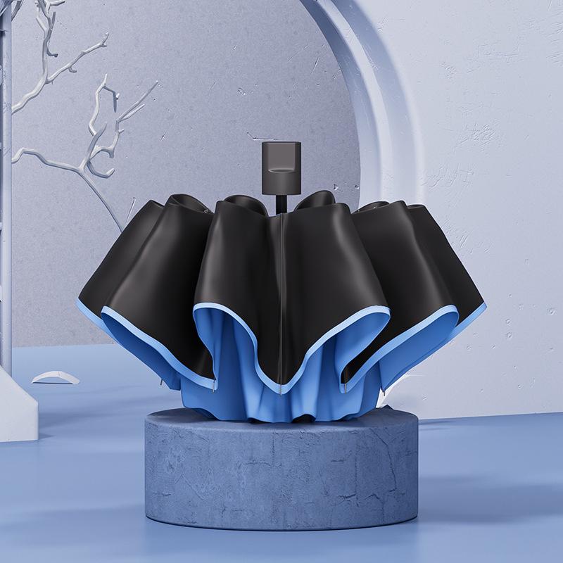 Yuxiang Women's High-End Mini Capsule Folding Umbrella - UV Protection for Sun and Rain.
