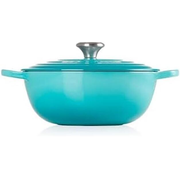 Чугунная кастрюля Le Creuset Signature La Marmite family pot 26cm caribbean 4.1l (21114261700430)
