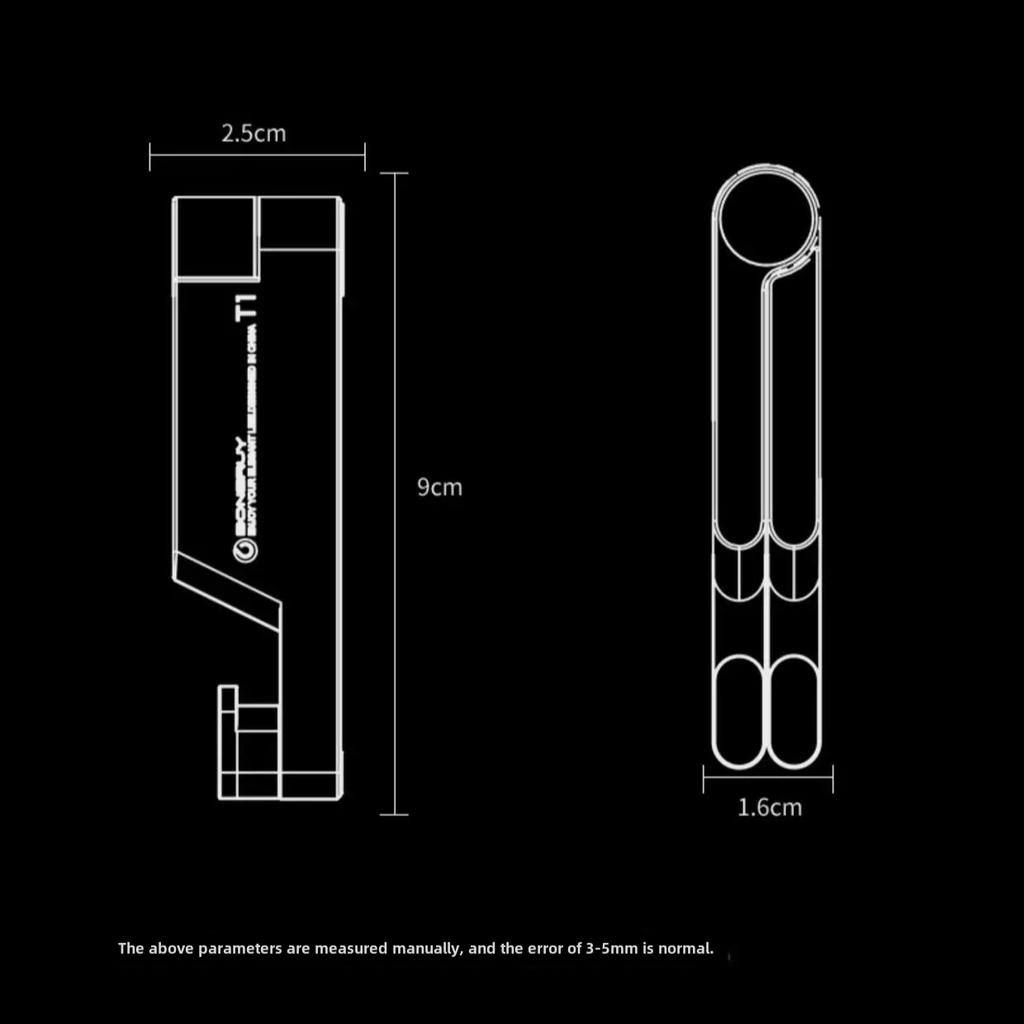 Suporte para celular em formato de V, totalmente em liga de alumínio, dobrável, compacto e portátil