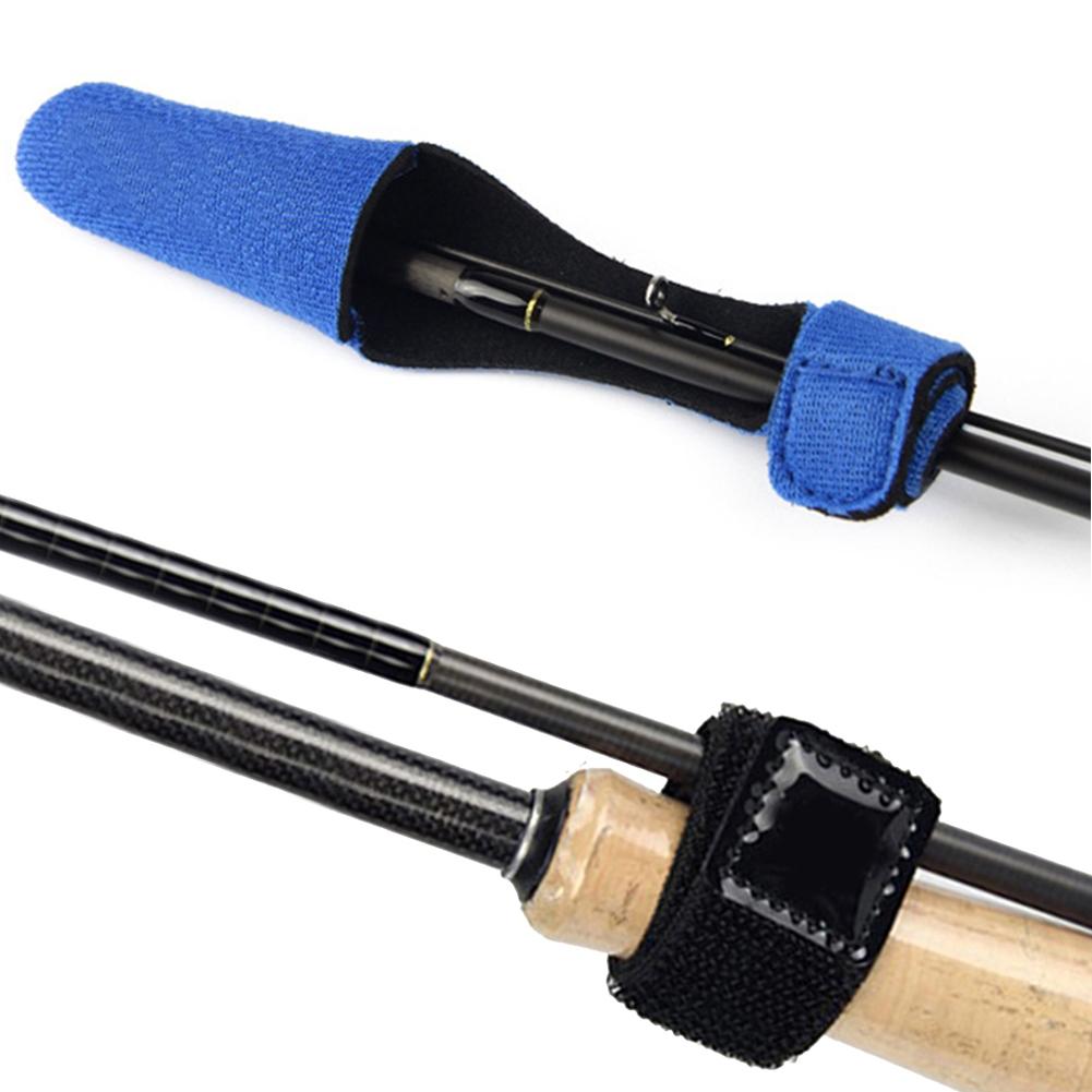 1-3 Set Fishing Rod Tie Tip Pole Protector Case Cover Fishing Rod Holder Fastener Belt Reusable Outdoor Fishing Tackle Accessori