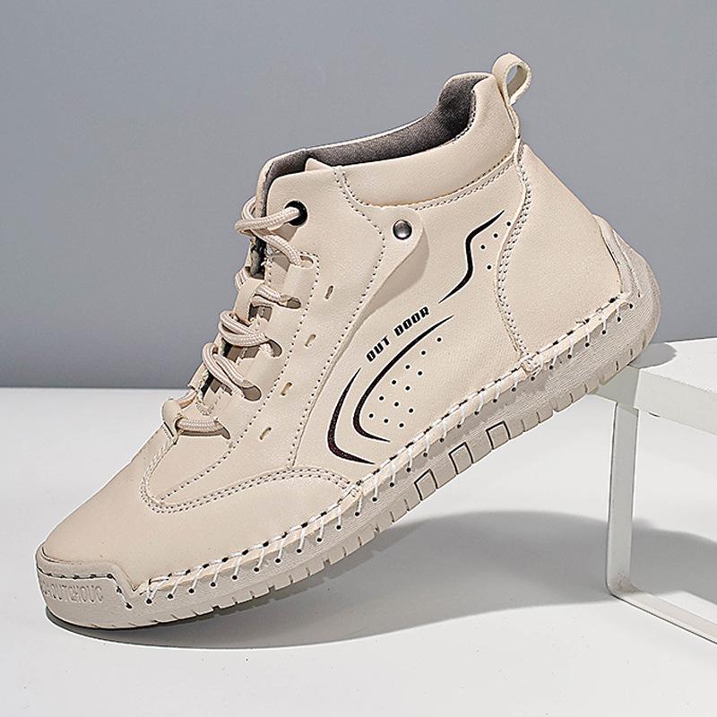 2026 Women's Plus Size Hand-Stitched Martin Ankle Boots - Non-Slip, Soft Sole, Casual Spring Shoes