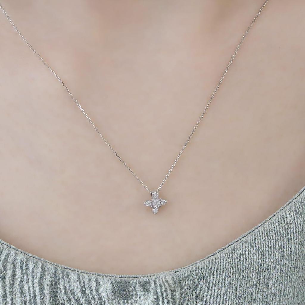 Official Platinum Diamond Birthday Gift for Comes with Jewelry 152343125002 [CANAL 4℃] Necklace, Women, Case,