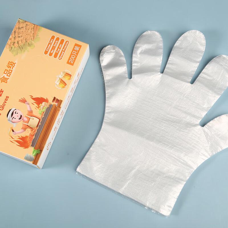 Changbaosen 0.8g Disposable Plastic Gloves, 5-Box Pack