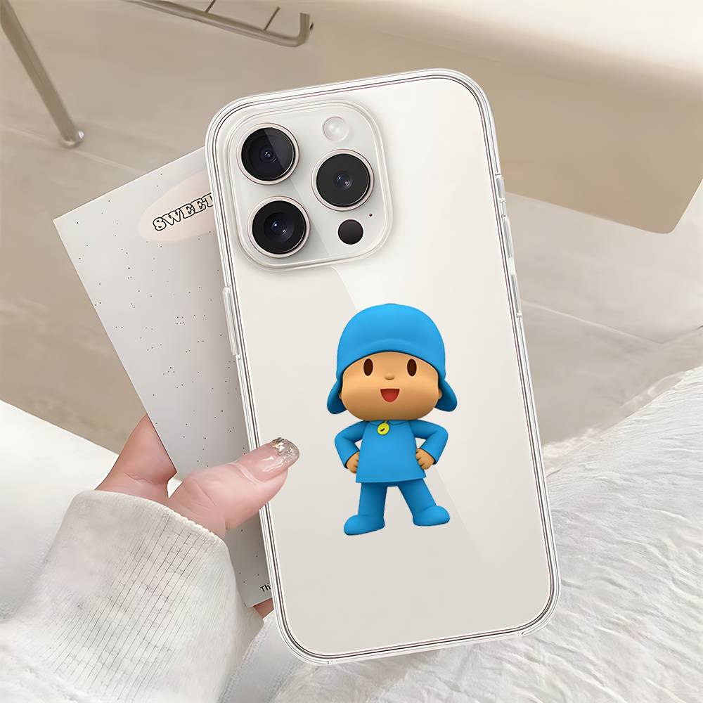 Süße P-POCOYO Handyhülle Für Iphone17 16 15 11 13 14 Pro Max 7 8 Plus X Xr Xs Max Se2020 12mini Transparente Abdeckung