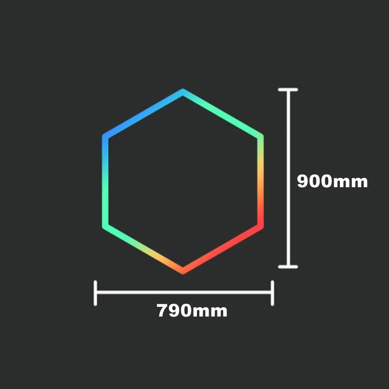

110-265V Ceiling LED Light APP Control Hexagon Garage Lighting RGB Honeycomb Lamps Music Sync for Hexagon Lighting Ceiling Decor 110-265V&Yes