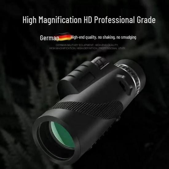 20x50 HD Dual-Use Monocular Telescope for Day/Night Outdoor Photography