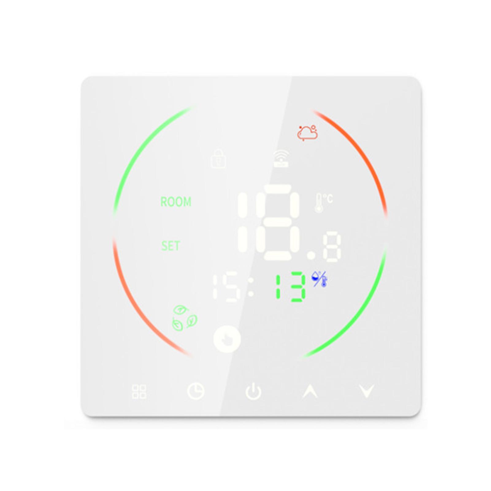 

16A Smart WiFi Thermostat for Electric Floor Heating, Home Programmable Thermostat, Underfloor Heating Temperature Controller, LED Color Screen, Voice