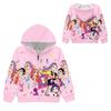 Girls Hoodie 3D Cartoon Jacket Sweatshirt Music Zip Hooded Long Sleeve Tops