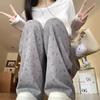 Floral Sweatpants for Women In Autumn and Summer Loose New Casual Long Pants Design Small Straight Wide-leg Pants