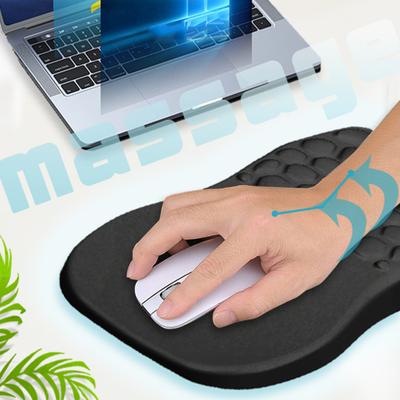 Ergonomická podložka pod myš s opěrkou zápěstí Odolná proti opotřebení Prodyšná Protiskluzová základna Paměťová pro úlevu od stresu