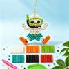 Yousheng 3D Beaded Animal Kit,Cute Tiny Highland Cow Beading Kit with Colorful Embroidery Beads And Instructions,Handmade Bead Art Craft for Beginners