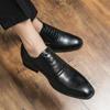 Fashion Men's formal leather shoes Fashionable minimalist gentleman style Party Outdoor Wedding Leisure Business Men's Walking Shoes