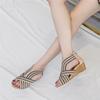 Fashion Platform Wedge Heel Platform Sandals Women  Summer New Bag Heel Zipper Roman Shoes Fashion Casual Women Sandals
