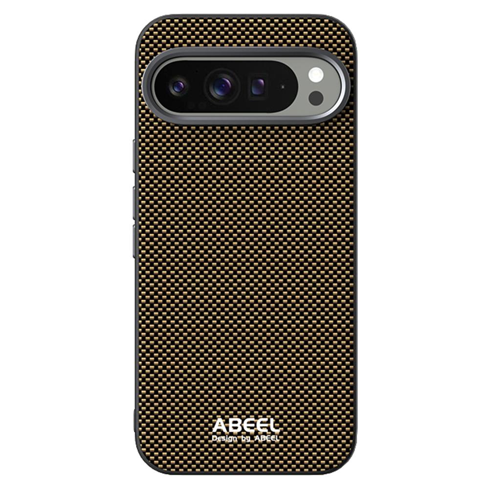 ABEEL Magnetische Hülle für Google Pixel 10 Pro XL mit Aufdruck PC TPU Aluminiumlegierung Leder Handyhülle