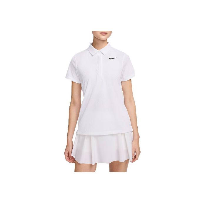 Nike Dri-FIT ADV Short-Sleeve Golf Polo Shirt Women Tops White FD5496-100