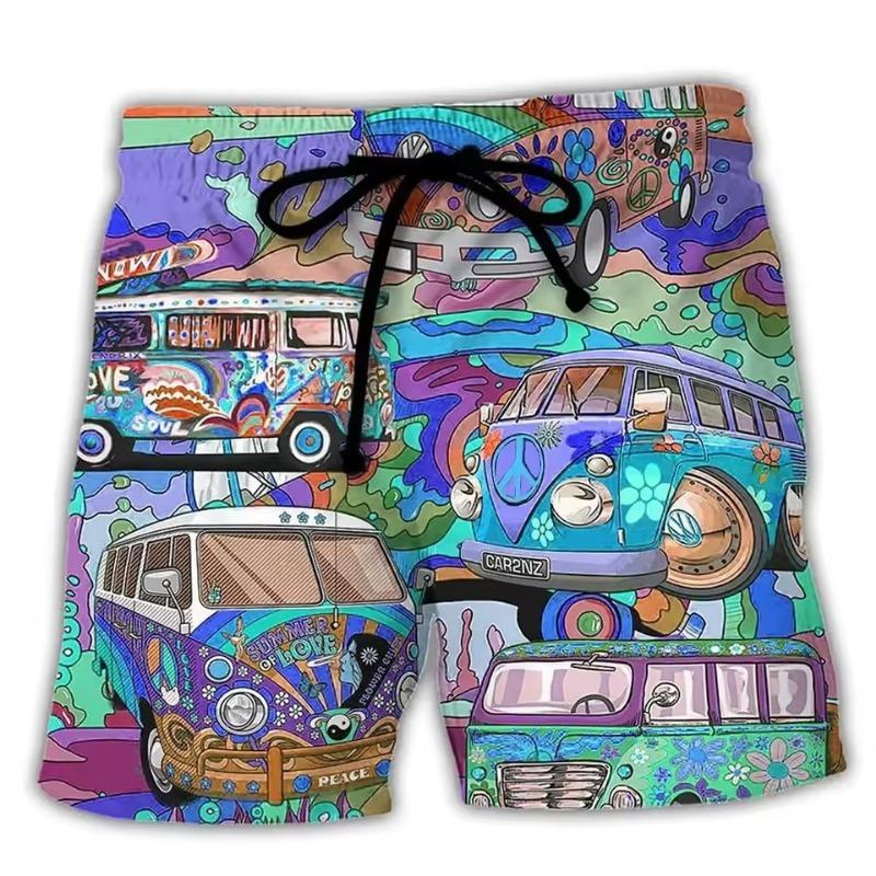 Men's Beach Shorts Skull 3D Printed Summer Surfing Board Shorts Hawaii Shorts Men Women Swim Pants Masculina Briefs Boys