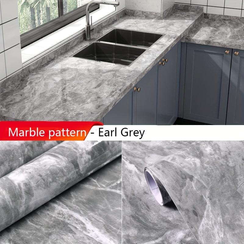 1ks Vodotěsné samolepky na zeď proměňte svůj mramorový vzor – odolné proti oleji, samolepicí a perfektní pro renovaci koupelen a nábytku v kuchyni!